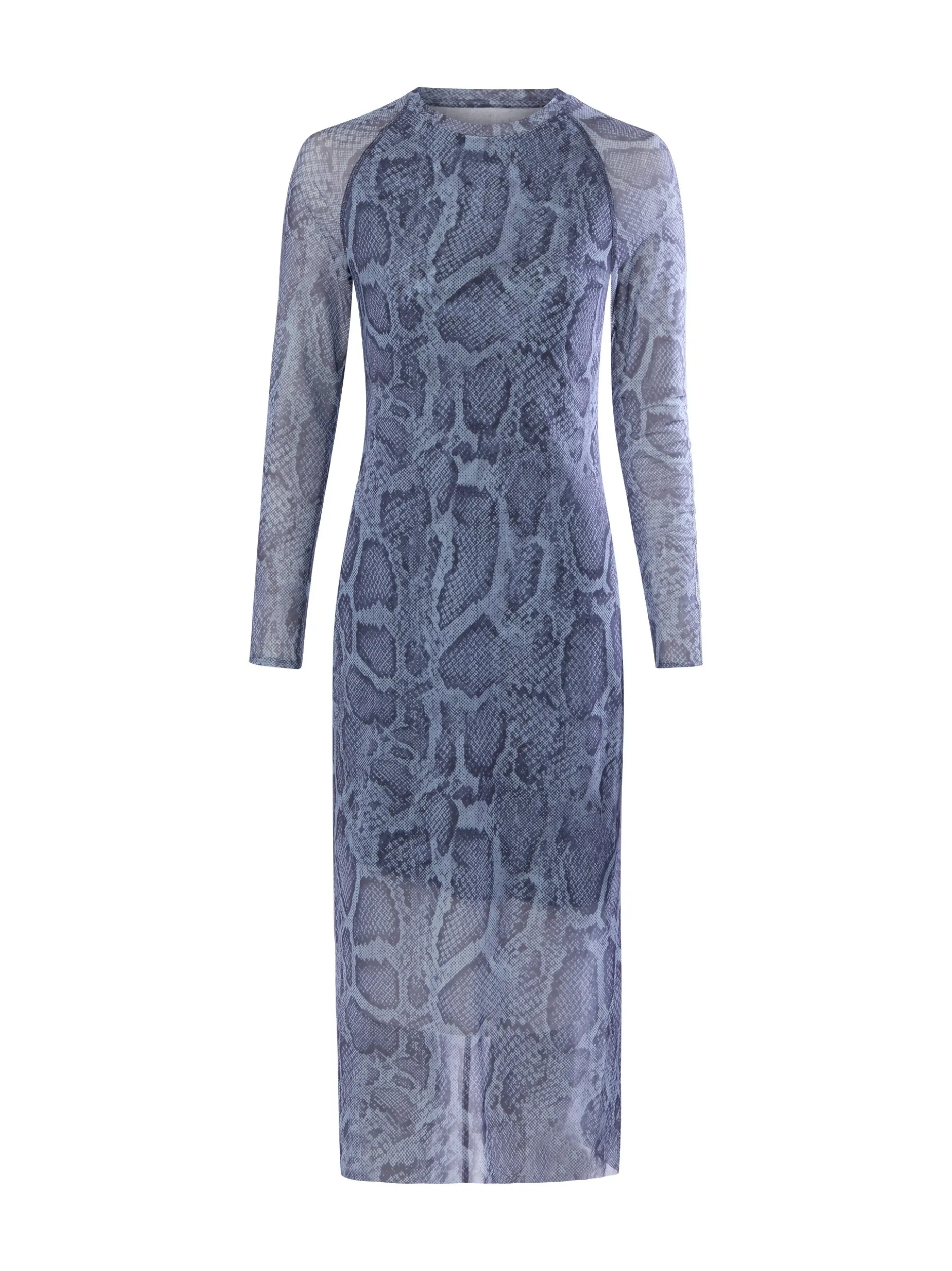 Marc Cain Sports Damen Kleid in blau - Ärmel: langarm