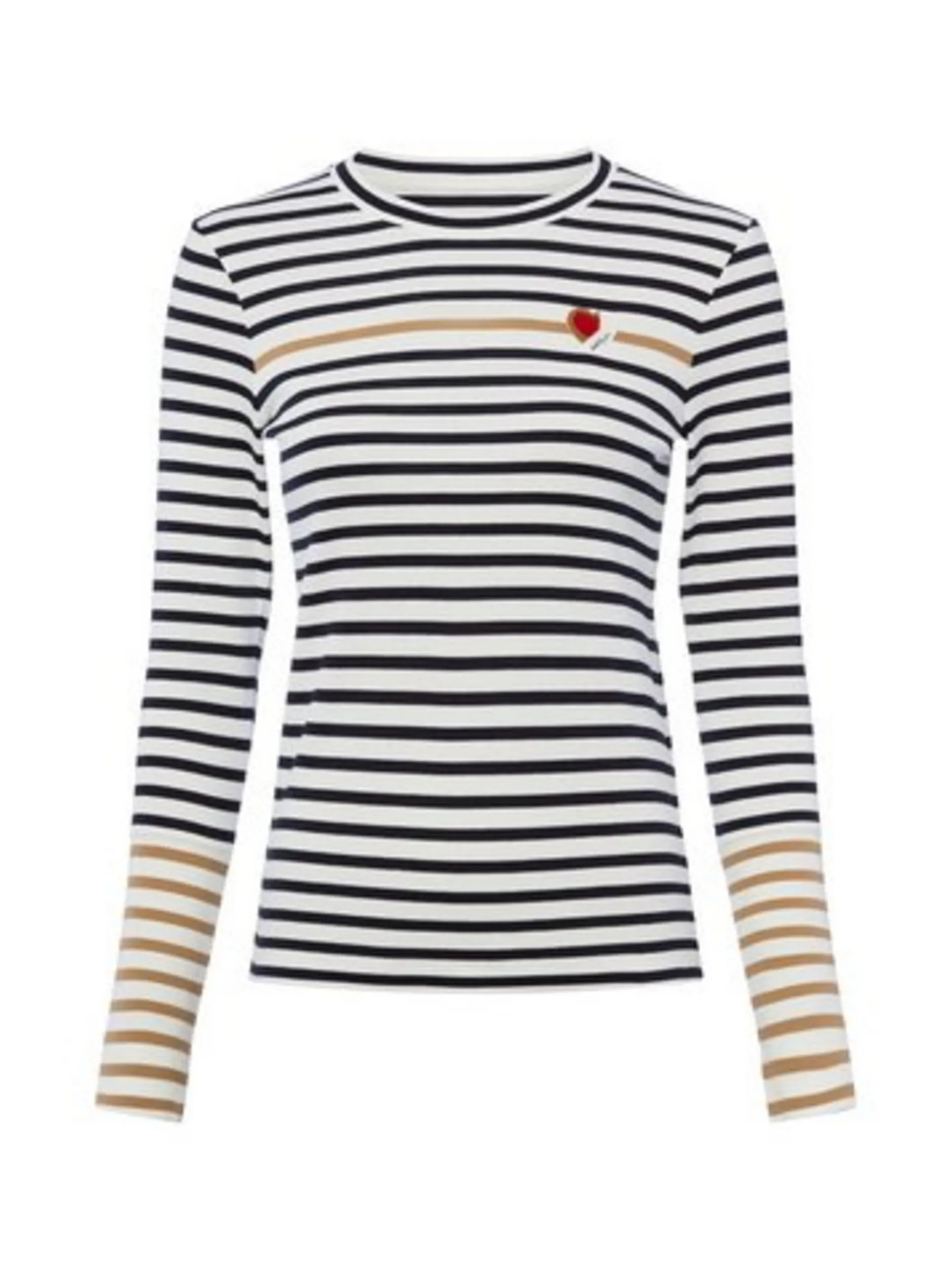 Marc Cain Sports Damen Langarmshirt in schwarz braun