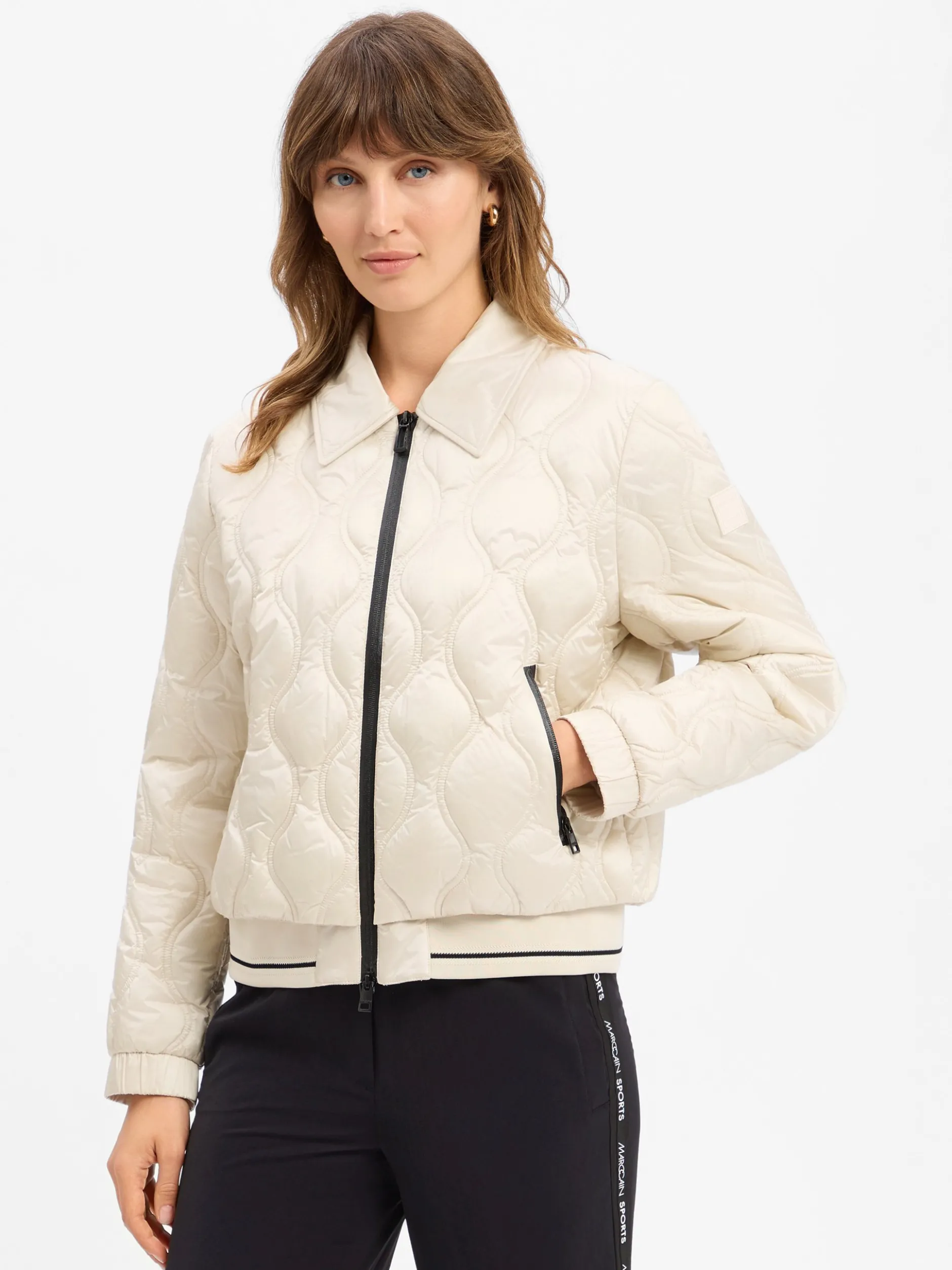 Marc Cain Sports Damen Steppjacke in ecru