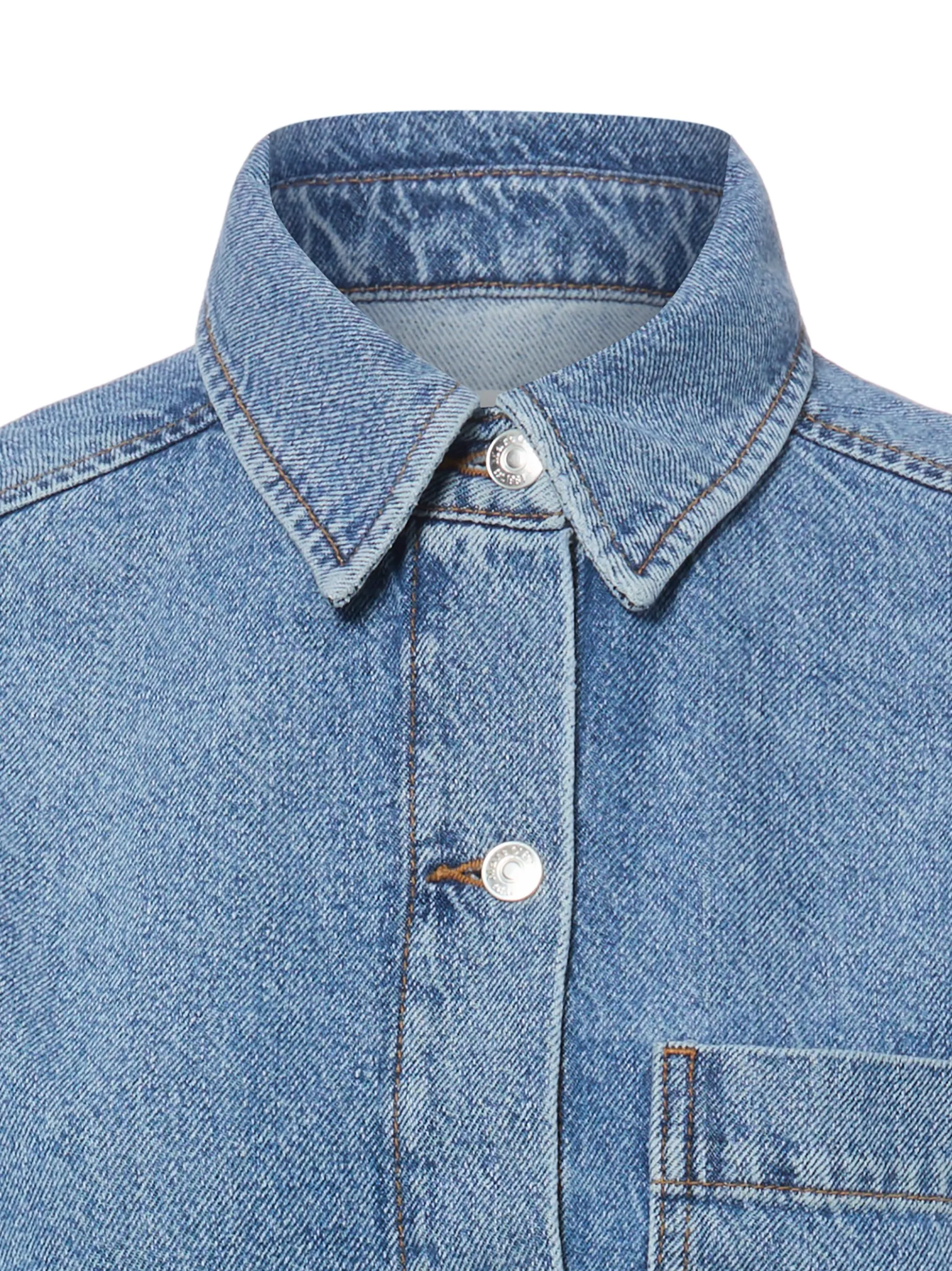 Marc O'Polo Damen Bluse mit Leinen-Anteil in medium stone
