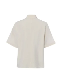Marc O'Polo Damen Blusenshirt in kitt - Ärmel: kurzarm