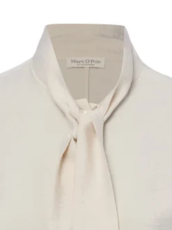 Marc O'Polo Damen Blusenshirt in kitt - Ärmel: kurzarm