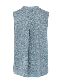 Marc O'Polo Damen Blusentop in hellblau weiß