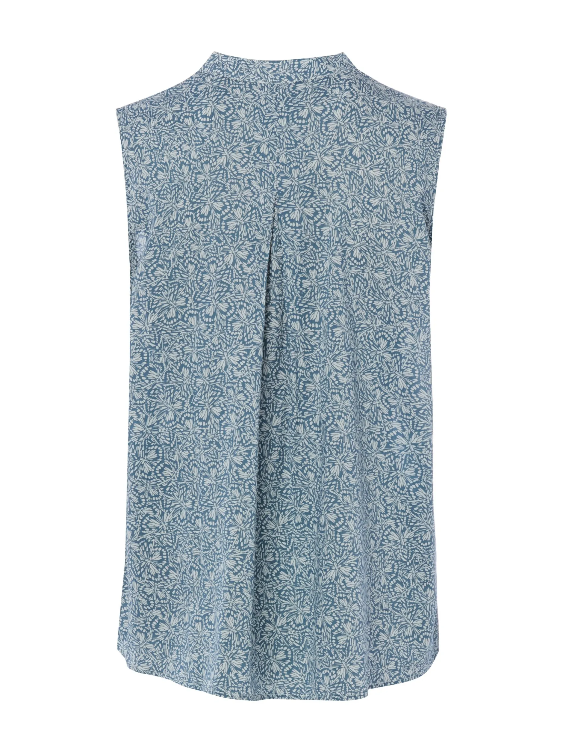 Marc O'Polo Damen Blusentop in hellblau weiß