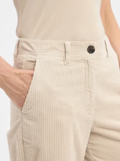Marc O'Polo Damen Cordhose in sand - Länge: verkürzt