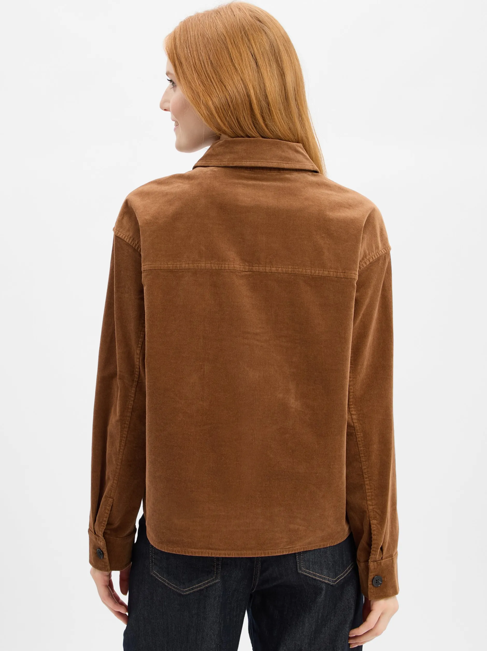 Marc O'Polo Damen Cordjacke in cognac