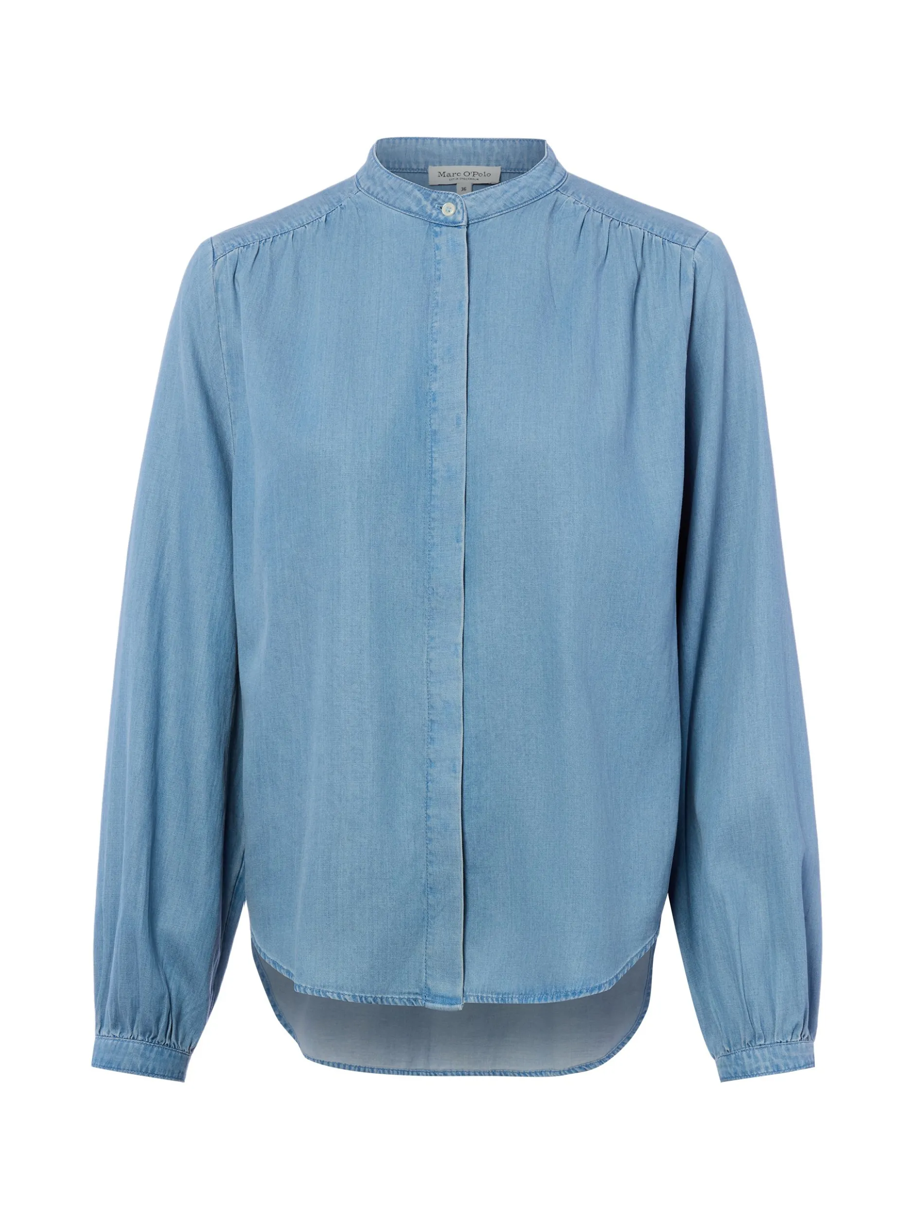 Marc O'Polo Damen Jeansbluse in light stone