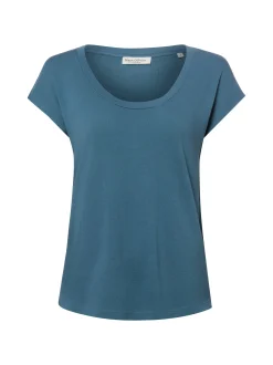 Marc O'Polo Damen Jerseyshirt in indigo - Ärmel: kurzarm