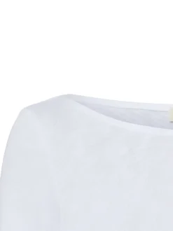 Marc O'Polo Damen Langarmshirt in weiß - Ärmel: langarm