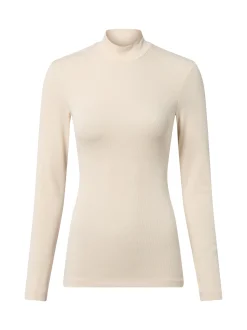 Marc O'Polo Damen Langarmshirt in beige - Ärmel: langarm