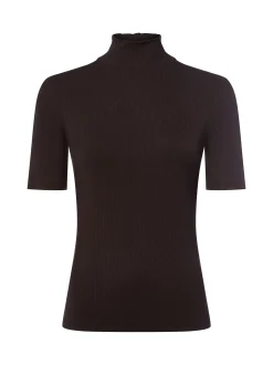 Marc O'Polo Damen Ripp-Shirt in schoko - Ärmel: kurzarm
