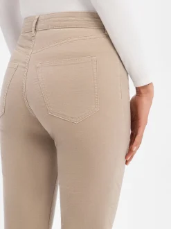 Marc O'Polo Damen Samthose - Alkea in taupe