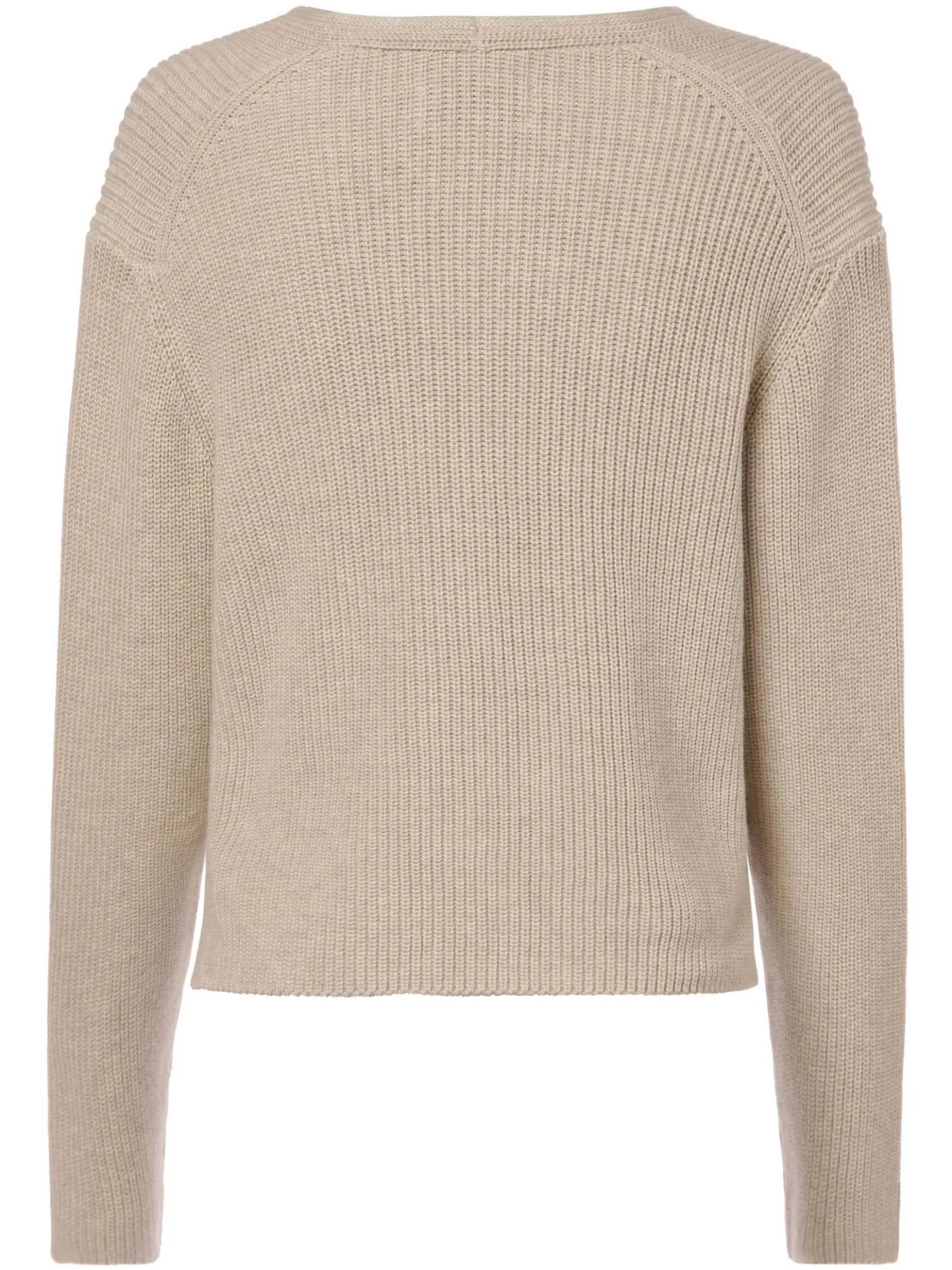 Marc O'Polo Damen Strickjacke in sand - Ärmel: langarm