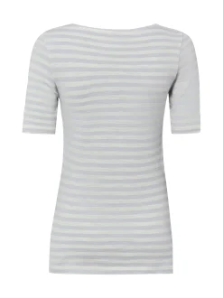 Marc O'Polo Damen T-Shirt in flieder weiß