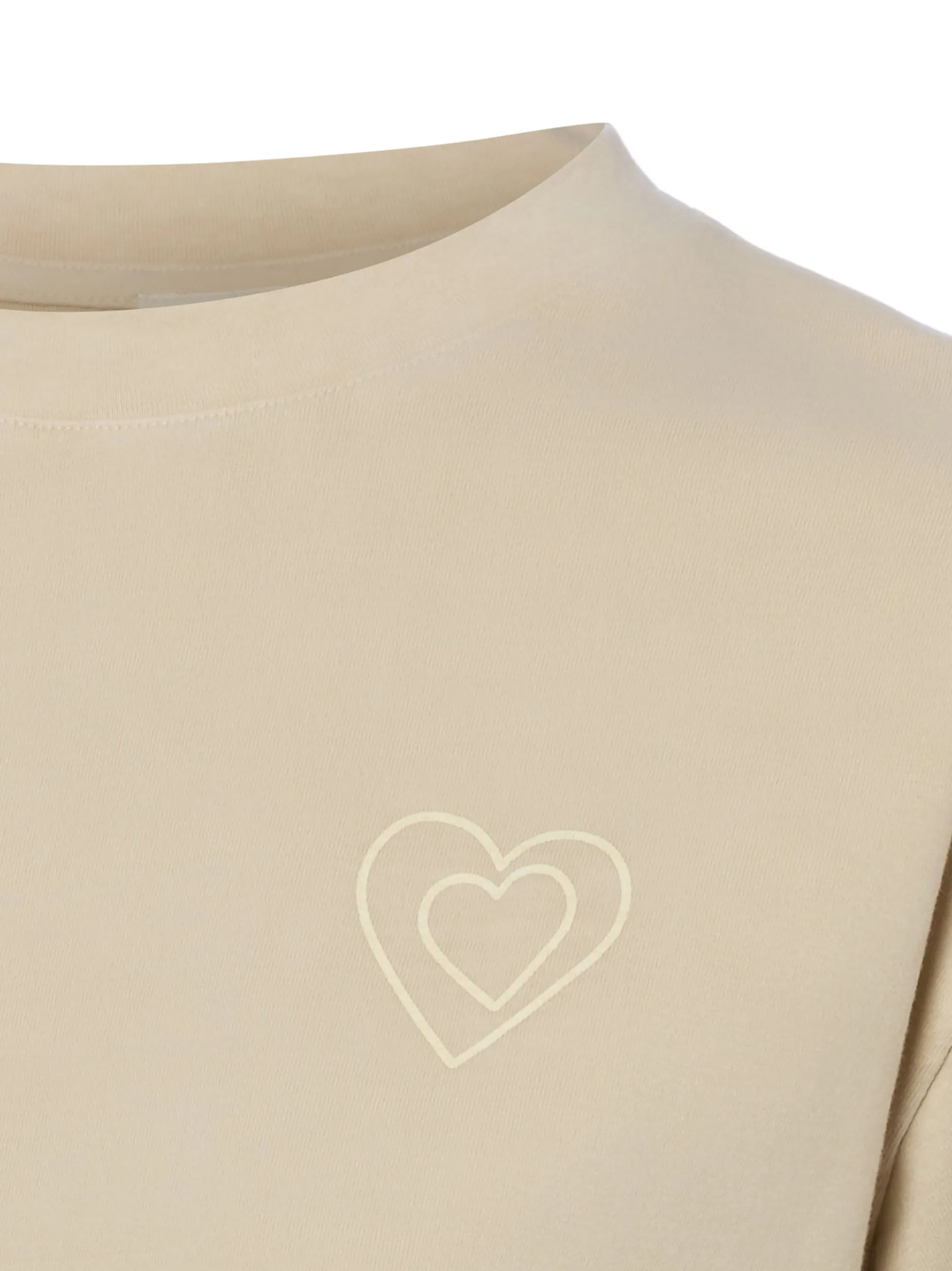 Marc O'Polo Damen T-Shirt in kitt - Ausschnitt: Rundhals