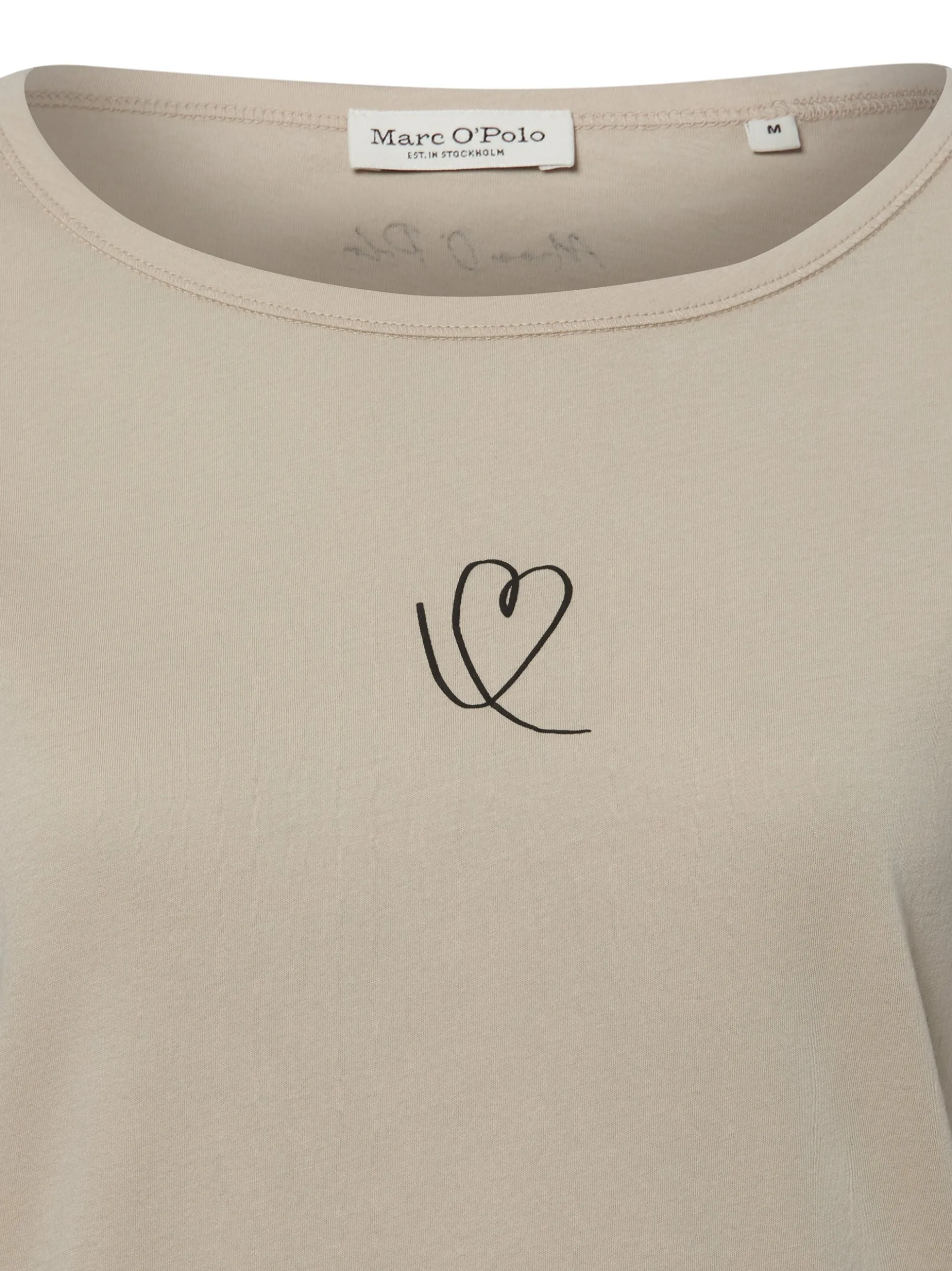 Marc O'Polo Damen T-Shirt in melange - Ärmel: kurzarm