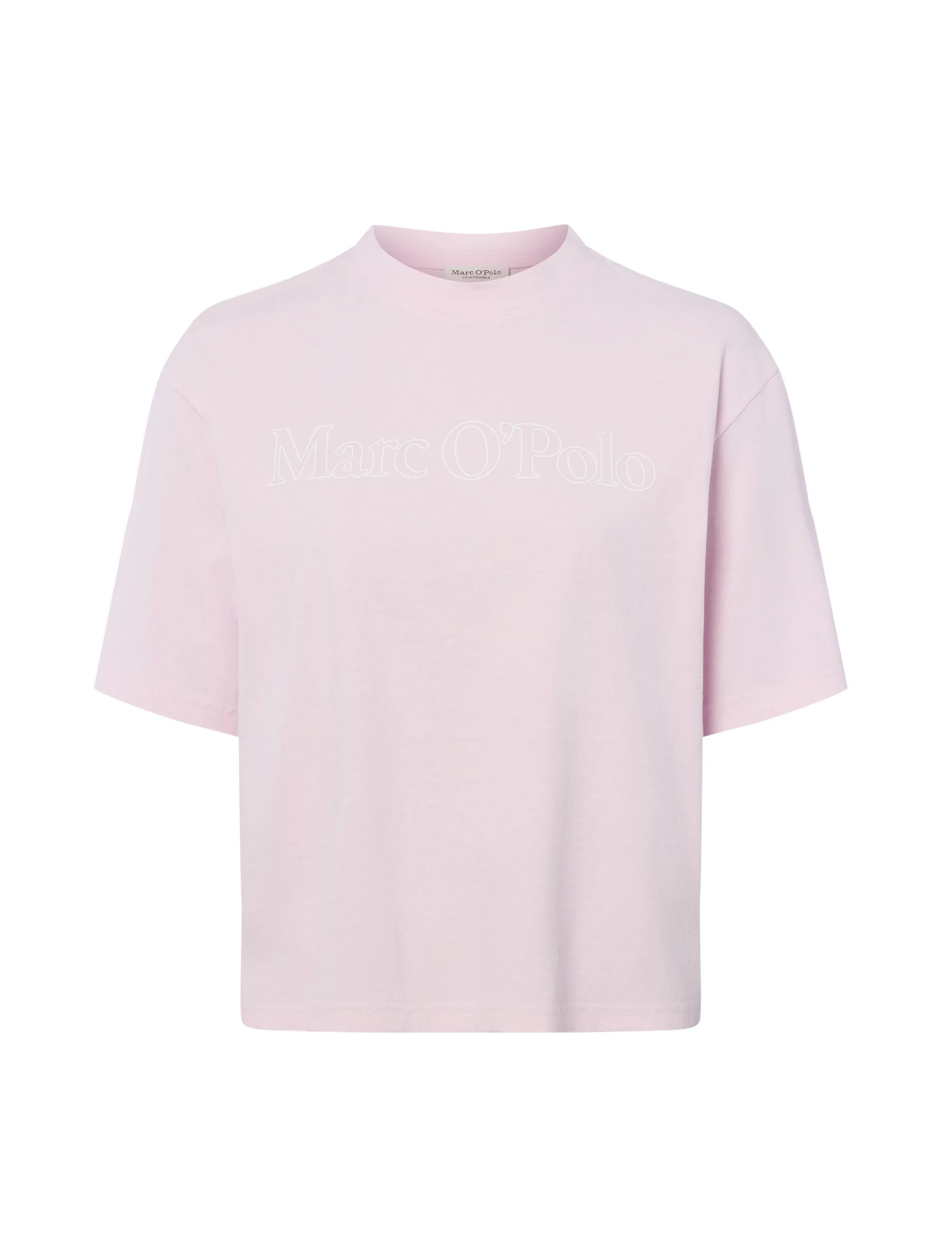 Marc O'Polo Damen T-Shirt in rosa - Ausschnitt: Rundhals