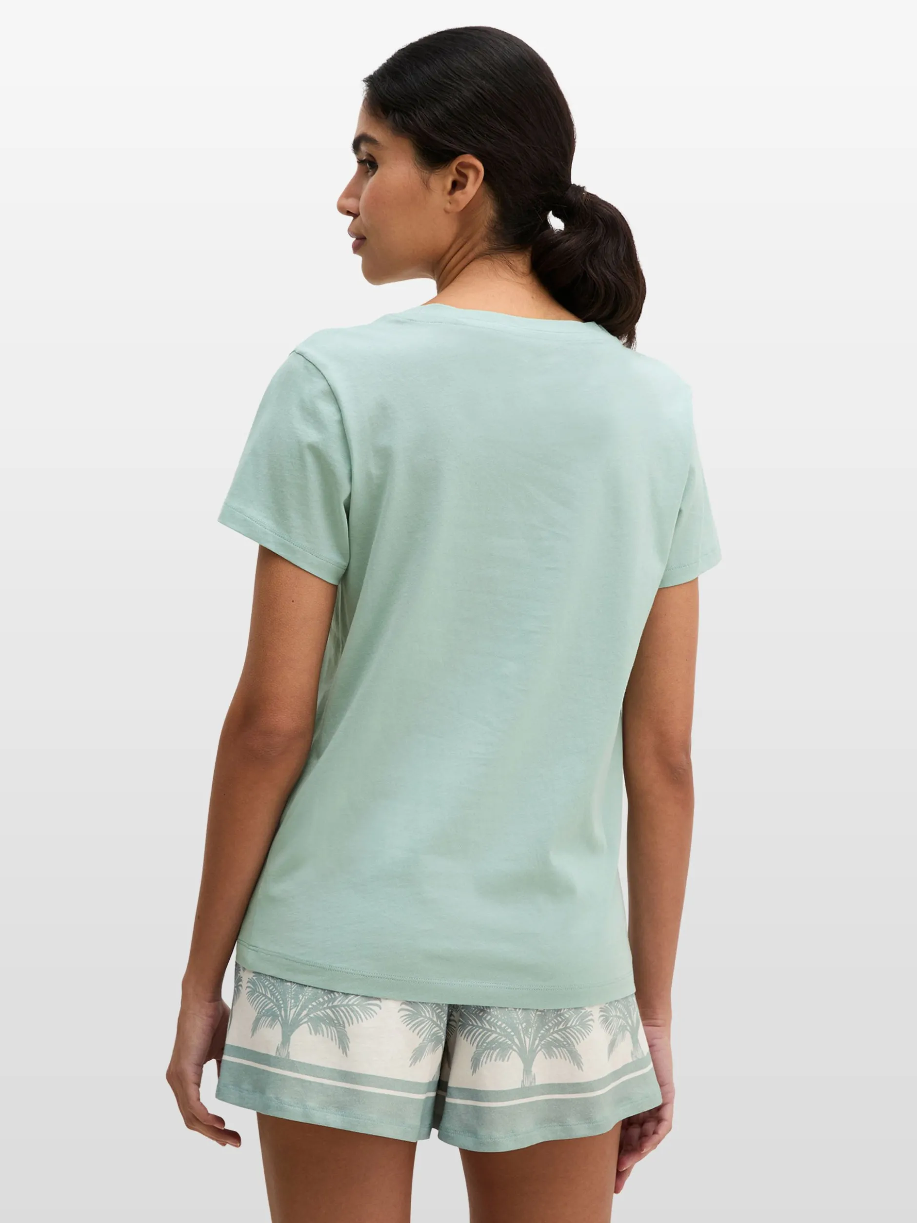 Marc O'Polo Damen T-Shirt - Mix N Match in mint