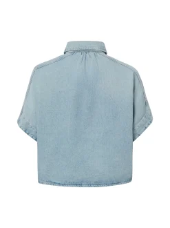 Marc O'Polo Denim Damen Jeansbluse in bleached