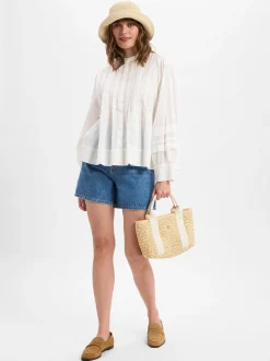 Marc O'Polo Denim Damen Jeans-Shorts - Filda in medium stone
