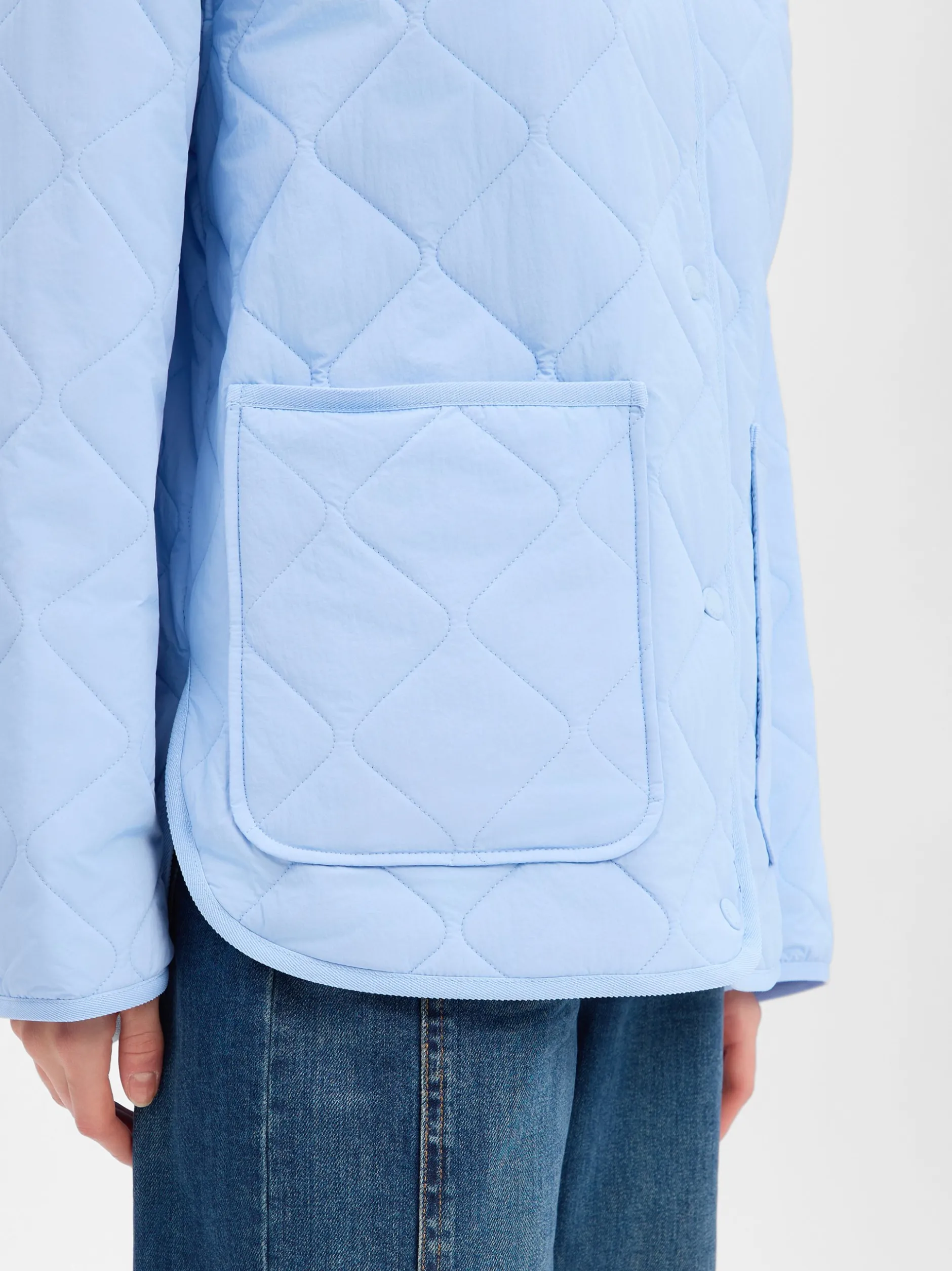 Marc O'Polo Denim Damen Steppjacke in hellblau