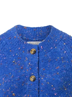 Marc O'Polo Denim Damen Strickjacke in blau mehrfarbig