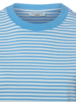 Marc O'Polo Denim Damen T-Shirt in ecru hellblau