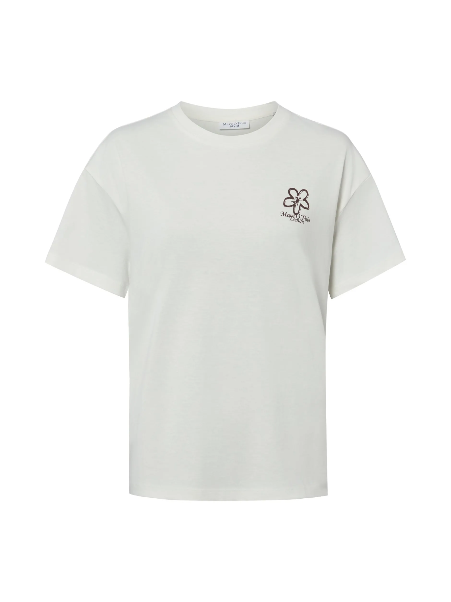 Marc O'Polo Denim Damen T-Shirt in ecru - Ärmel: kurzarm
