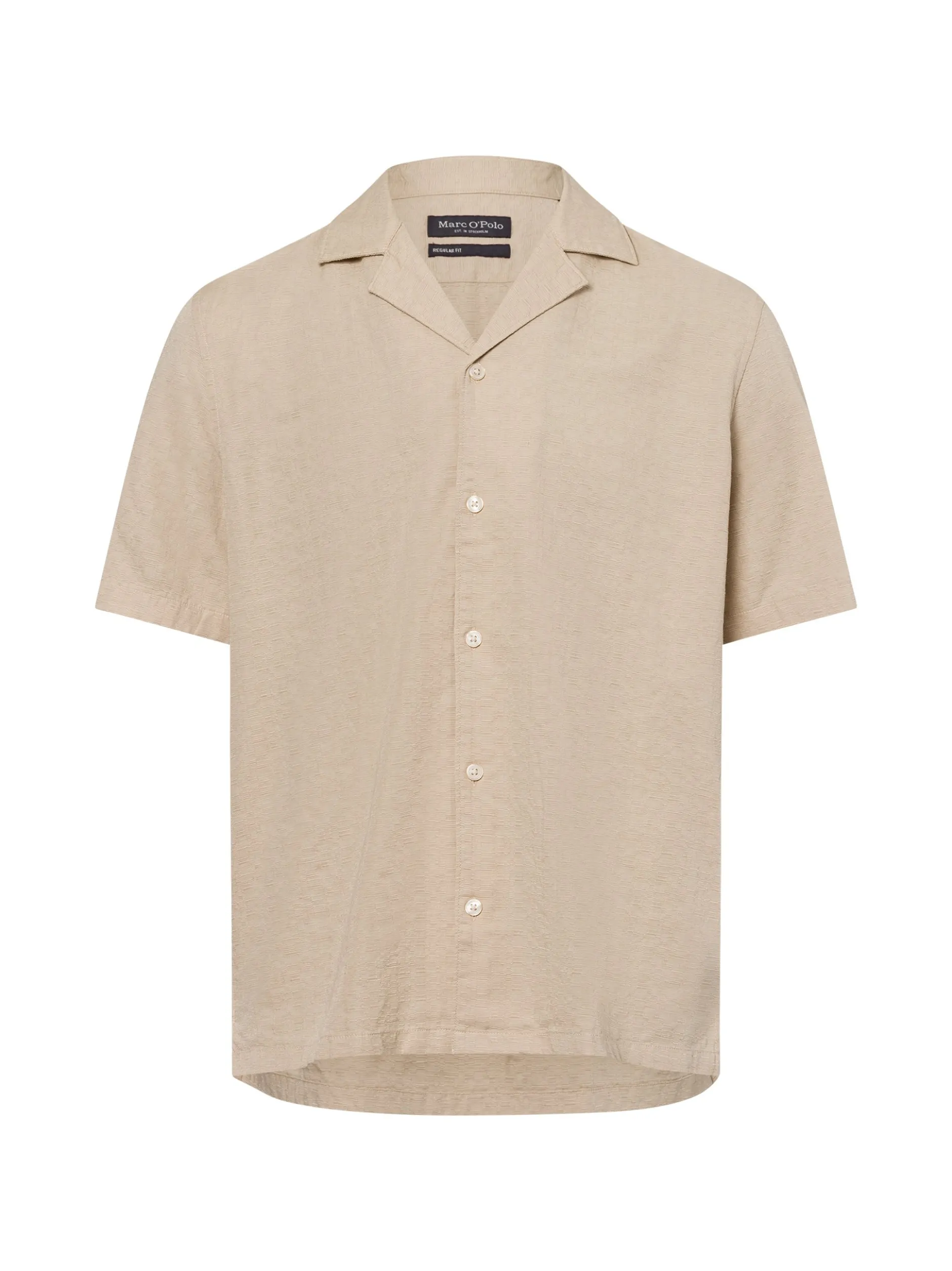 Marc O'Polo Herren Kurzarm-Hemd in beige