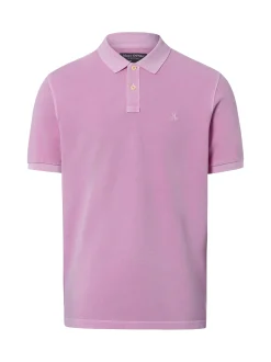 Marc O'Polo Herren Poloshirt in lila - Ärmel: kurzarm