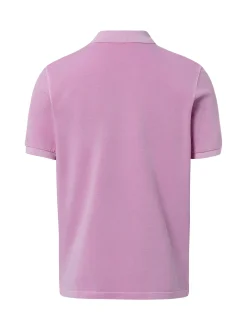 Marc O'Polo Herren Poloshirt in lila - Ärmel: kurzarm