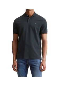 Marc O'Polo Herren Poloshirt in blau - Ärmel: kurzarm