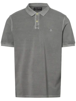 Marc O'Polo Herren Poloshirt in grau - Ärmel: kurzarm