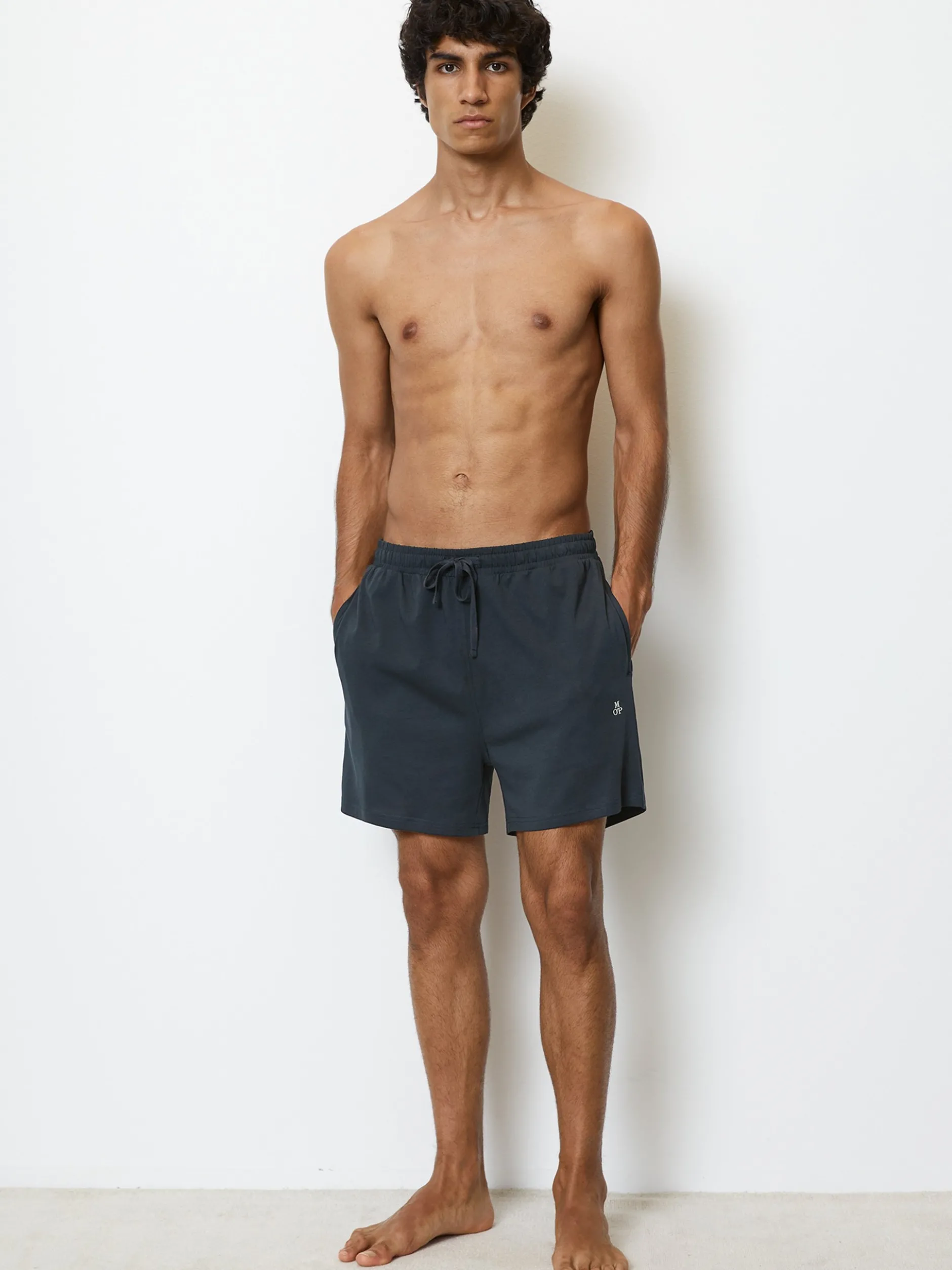 Marc O'Polo Herren Shorts - Mix & Match Cotton in blau