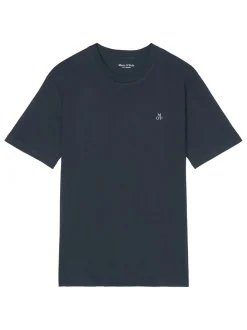 Marc O'Polo Herren T-Shirt 1er Pack in marine