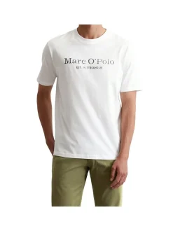 Marc O'Polo Herren T-Shirt 1er Pack in weiß