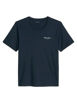 Marc O'Polo Herren T-Shirt in blau - Ärmel: kurzarm