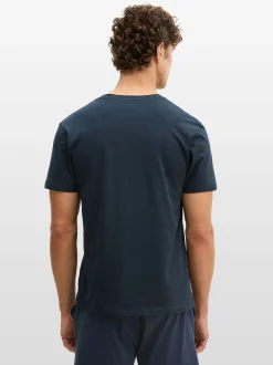 Marc O'Polo Herren T-Shirt in blau - Ärmel: kurzarm