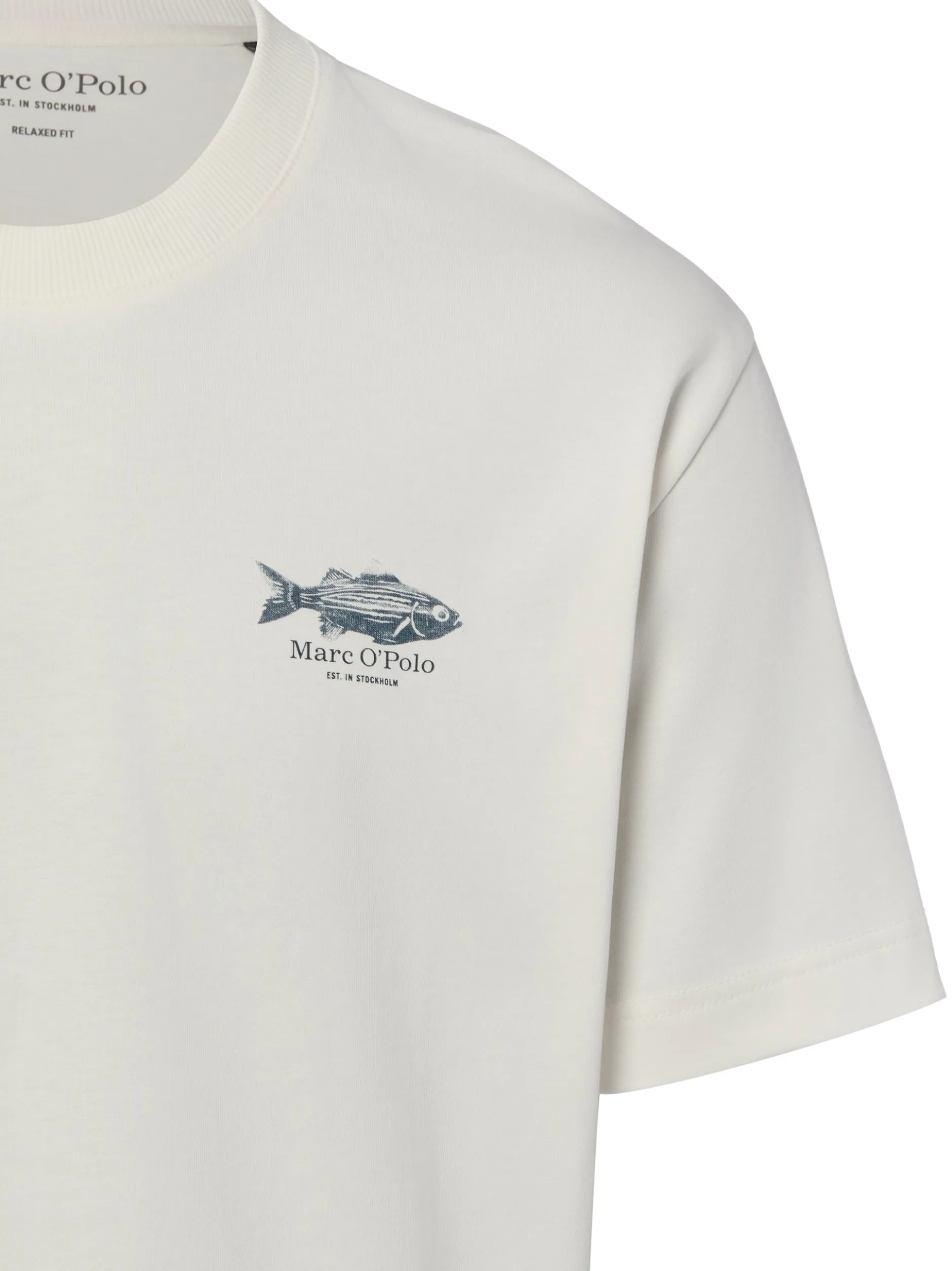 Marc O'Polo Herren T-Shirt in ecru - Ärmel: kurzarm