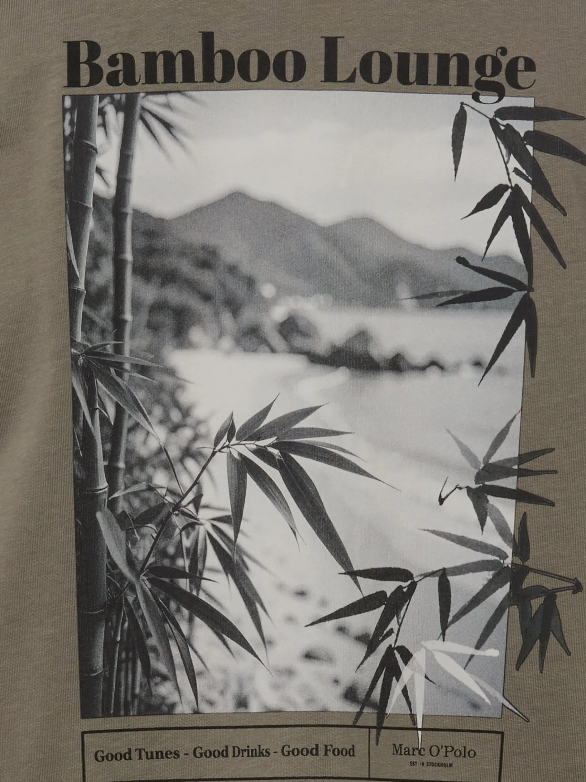 Marc O'Polo Herren T-Shirt in khaki mehrfarbig