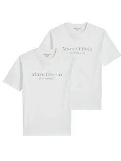 Marc O'Polo Herren T-Shirts im 2er-Pack in weiß