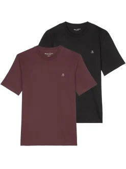 Marc O'Polo Herren T-Shirts im 2er-Pack in mehrfarbig