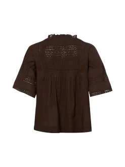Marie Lund Collection Damen Bluse in schoko