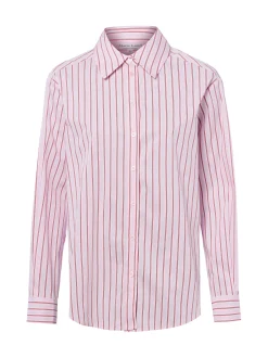 Marie Lund Collection Damen Hemdbluse in rosa weiß