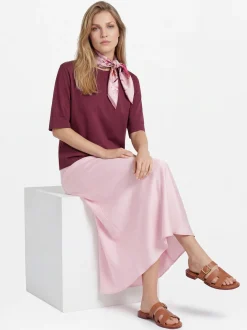 Marie Lund Collection Damen Midirock in rosa