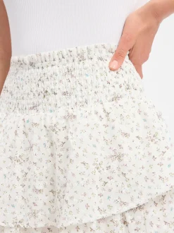Marie Lund Collection Damen Minirock in hellgrau