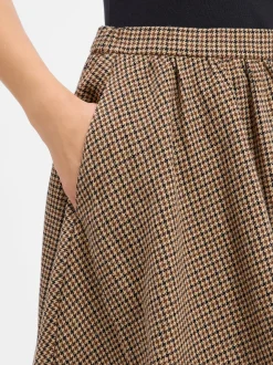 Marie Lund Collection Damen Rock in beige braun