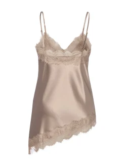 Marie Lund Collection Damen Spitzenshirt in taupe