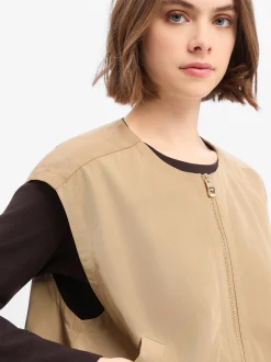 Marie Lund Collection Damen Weste in beige