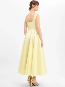 Marie Lund Damen Abendkleid in vanille - Ärmel: ohne Arm